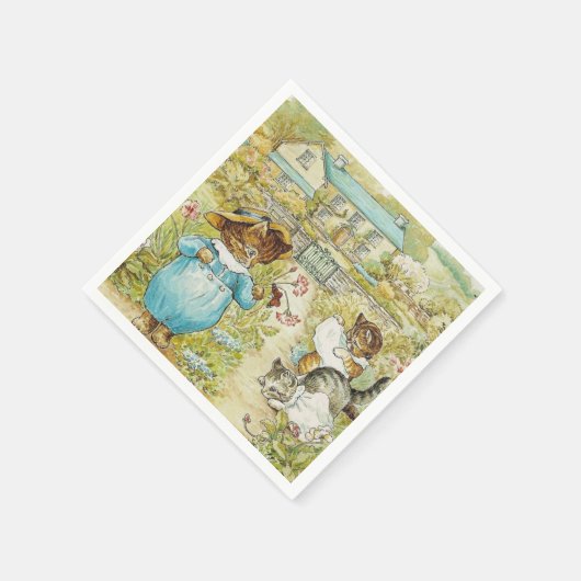 Beatrix Potter Kittens Serviette (Ecke)