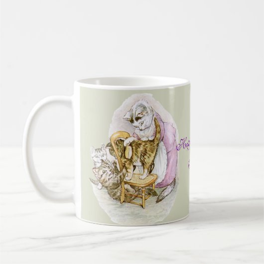 Beatrix Potter Kittens Vintag Art Kaffeetasse (Links)