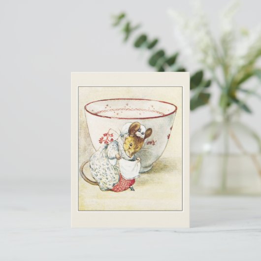 Beatrix Potter, Lady Mouse, Teacup Postkarte (Stehend Vorderseite)