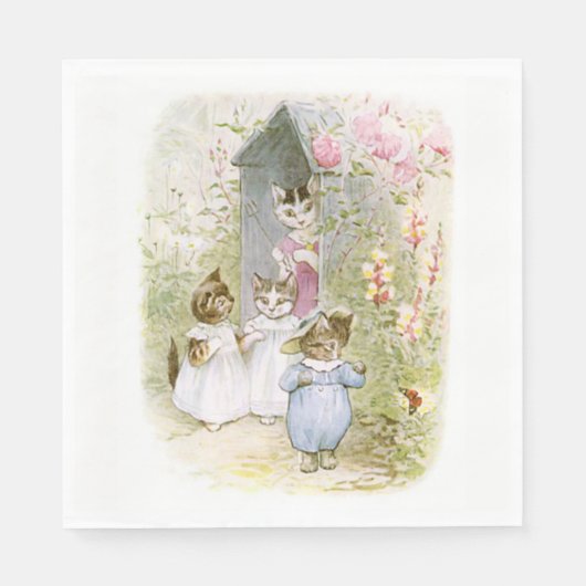 Beatrix Potter, Mittens Kitten, Serviette (Vorderseite)