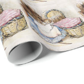 Beatrix Potter, Momma Maus, Baby Mäuse Cradle Geschenkpapier (Rolleneckpunkt)