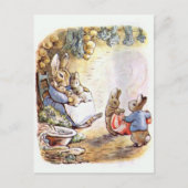 Beatrix Potter Mommy und Twins von Benjamin Bunny Postkarte (Vorderseite)