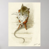 Beatrix Potter Mouse Reading Newspaper Poster (Vorne)