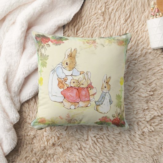 Beatrix Potter, Mutter Bunny, Babydusche. Kissen (Decke)