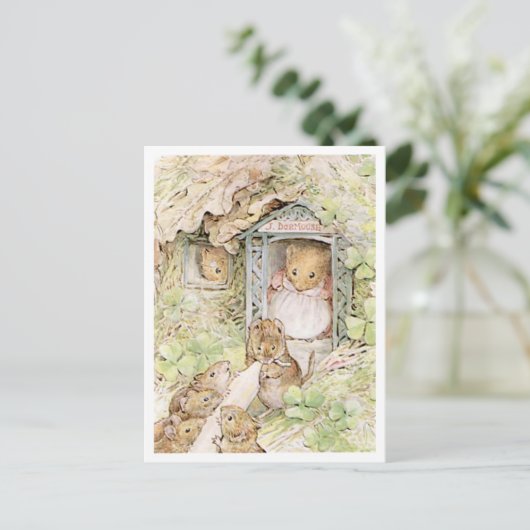 Beatrix Potter Mutter Maus und Kinder Postkarte (Stehend Vorderseite)