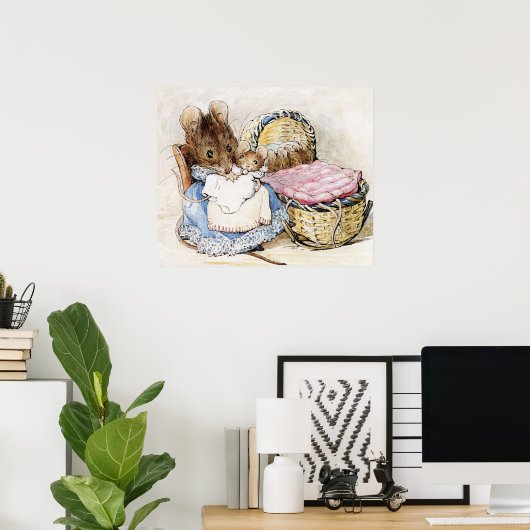 Beatrix Potter Mutter und Baby Mice Poster (Heimbüro)
