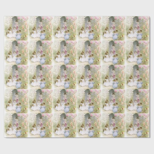 Beatrix Potter, Mutterkatze und Kätzchen, kundensp Geschenkpapier (Flach)