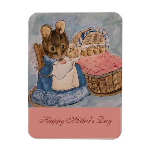 Beatrix Potter Muttertag Magnet (Vertikal)