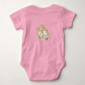 Beatrix Potter, Niedlich Brown Bunnies, der Karott Baby Strampler (Rückseite)