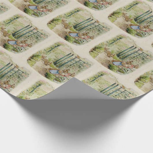 Beatrix Potter Niedlich Bunny Geschenkpapier (Ecke)