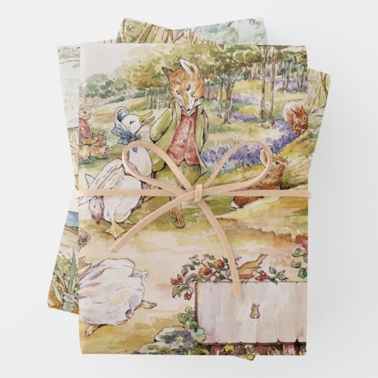 Beatrix Potter Niedlich Peter das Kaninchen und se Geschenkpapier Set (Beispiel)