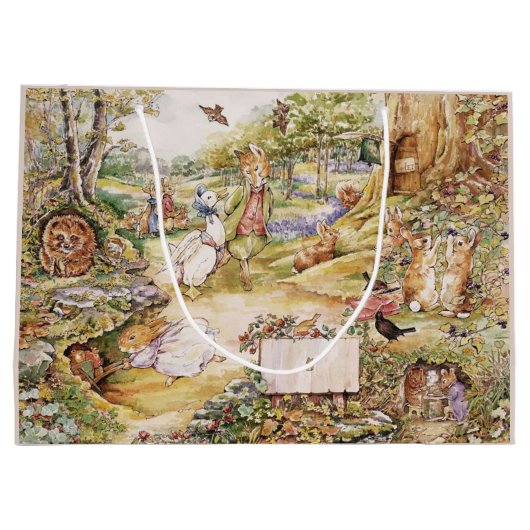 Beatrix Potter Niedlich Peter und Friends Große Geschenktüte (Rückseite)