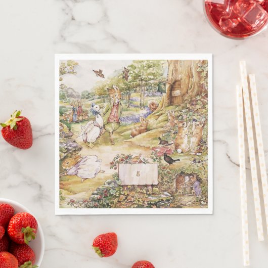 Beatrix Potter Niedlich Peter und Friends Serviette (Beispiel)