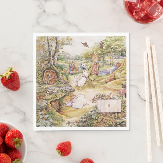 Beatrix Potter Niedlich Peter und Friends Serviette (Beispiel)