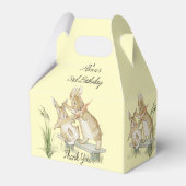 Beatrix Potter, Niedliche Kaninchen essen Karotten Geschenkschachtel (Vorderseite)