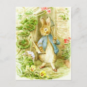 Beatrix Potter Peter das Kaninchen im Garten Postkarte (Vorderseite)