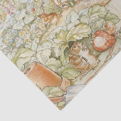 Beatrix Potter Peter der Kaninchen Freunde im Gart Seidenpapier (Detail)