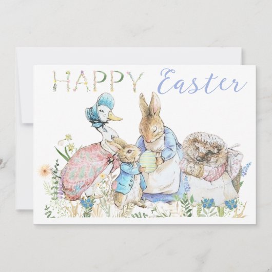 Beatrix Potter Peter der Kaninchen Ostern Karte (Vorderseite)