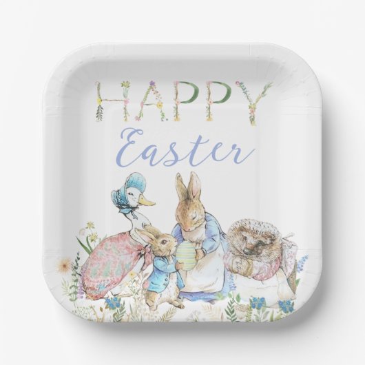 Beatrix Potter Peter der Kaninchen Osterpapierplat Pappteller (Vorderseite)