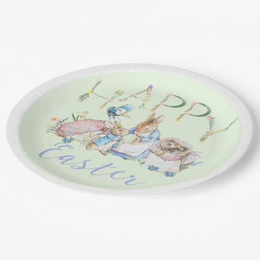 Beatrix Potter Peter der Kaninchen Osterpapierplat Pappteller (Schrägansicht)