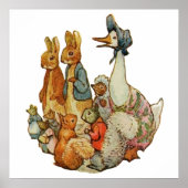 Beatrix Potter Peter der Kaninchen und Tierfreunde Poster (Vorne)