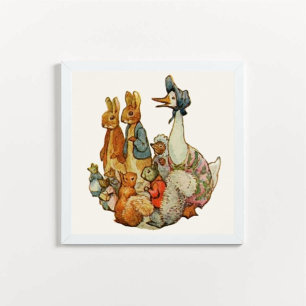 Beatrix Potter Peter der Kaninchen und Tierfreunde Poster
