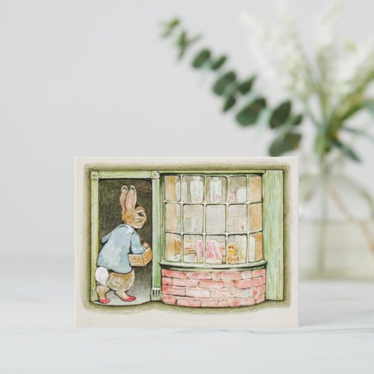 Beatrix Potter Peter geht auf den Markt Postkarte (Stehend Vorderseite)