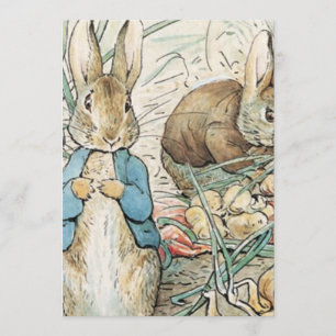 Beatrix Potter Peter Rabbit und Benjamin Bunny Einladung