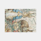 Beatrix Potter Peter Rabbit und Benjamin Bunny Fleecedecke (Vorderseite (Horizontal))