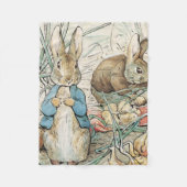 Beatrix Potter Peter Rabbit und Benjamin Bunny Fleecedecke (Vorderseite)