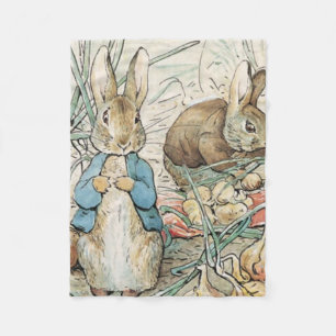 Beatrix Potter Peter Rabbit und Benjamin Bunny Fleecedecke