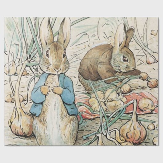 Beatrix Potter Peter Rabbit und Benjamin Bunny Geschenkpapier (Flach)