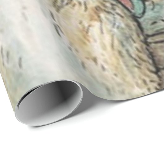 Beatrix Potter Peter Rabbit und Benjamin Bunny Geschenkpapier (Rolleneckpunkt)