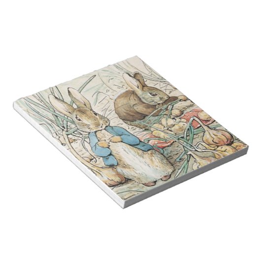 Beatrix Potter Peter Rabbit und Benjamin Bunny Notizblock (angewinkelt)