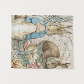 Beatrix Potter Peter Rabbit und Benjamin Bunny Wandteppich (Vorderseite (Horizontal))