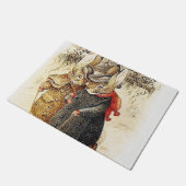 Beatrix Potter - Peter Rabbit Winter Walk Fußmatte (Schrägansicht)