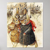 Beatrix Potter - Peter Rabbit Winter Walk Poster (Vorne)