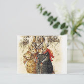 Beatrix Potter - Peter Rabbit Winter Walk Postkarte (Stehend Vorderseite)
