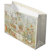 Beatrix Potter Peter und seine Freunde im Garten Große Geschenktüte (Vorderseite Schrägansicht)