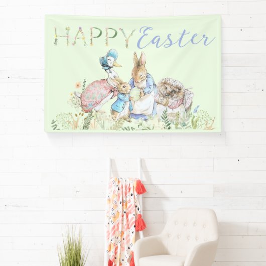 Beatrix Potter Peter von der Kaninchen-Ostern-Bann Banner (InSitu)