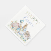 Beatrix Potter Peter von der Kaninchen Osterzeitun Serviette (Ecke)