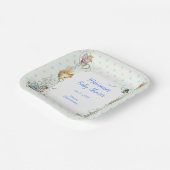 Beatrix Potter Polka Dot Rabbit Peter Baby Dusche Pappteller (Gewinkelt)