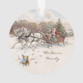 Beatrix Potter Rabbits and Snowman Weihnachten Ornament (Rückseite)
