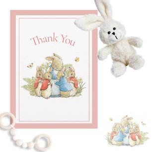 Beatrix Potter Red Baby Boy Girl Dusche Vielen Dan Dankeskarte