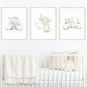 Beatrix Potter Simple Bunny Sketch Kinderzimmer Po Poster