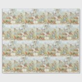 Beatrix Potter Storybook Characters Garden Geschenkpapier (Flach)