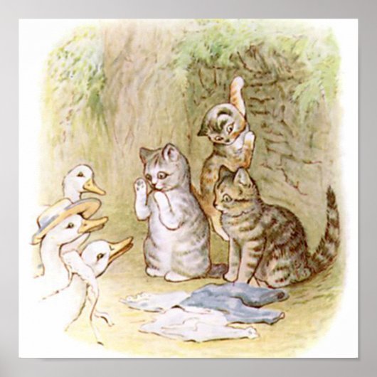 Beatrix Potter, Tom Kitten, Custom Poster (Vorne)