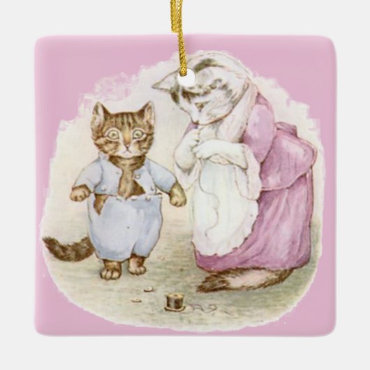 Beatrix Potter Tom Kitten Jemima Puddle Duck Keramikornament (Vorderseite)