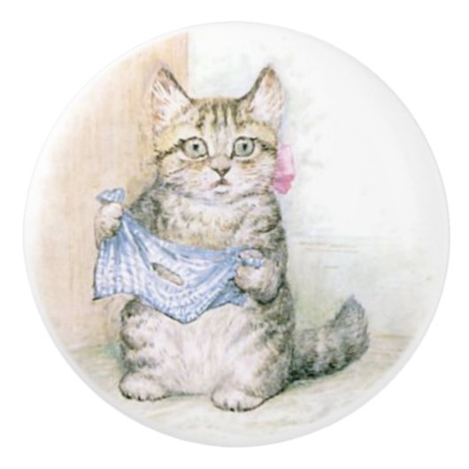 Beatrix Potter, Tom Kitten Keramik Knob Keramikknauf (Vorderseite)