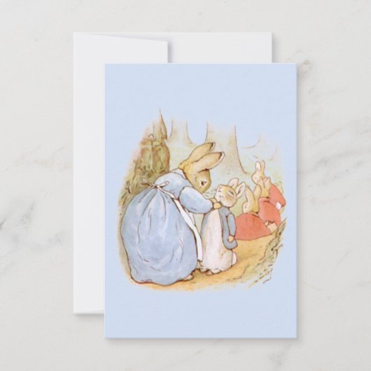 Beatrix Potter Vintag Blank Dankeschön Karte (Vorderseite)